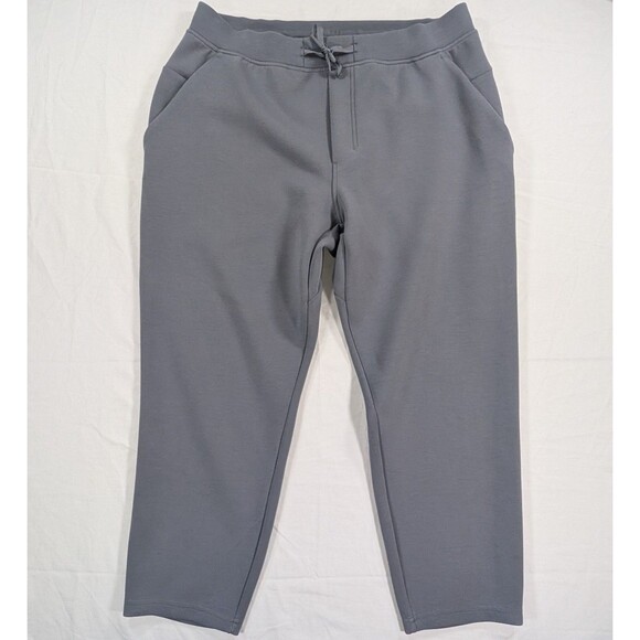 lululemon athletica Pants - Lululemon Scuba Mid-Rise Wide-Leg Pant Women's XL Steel Blue